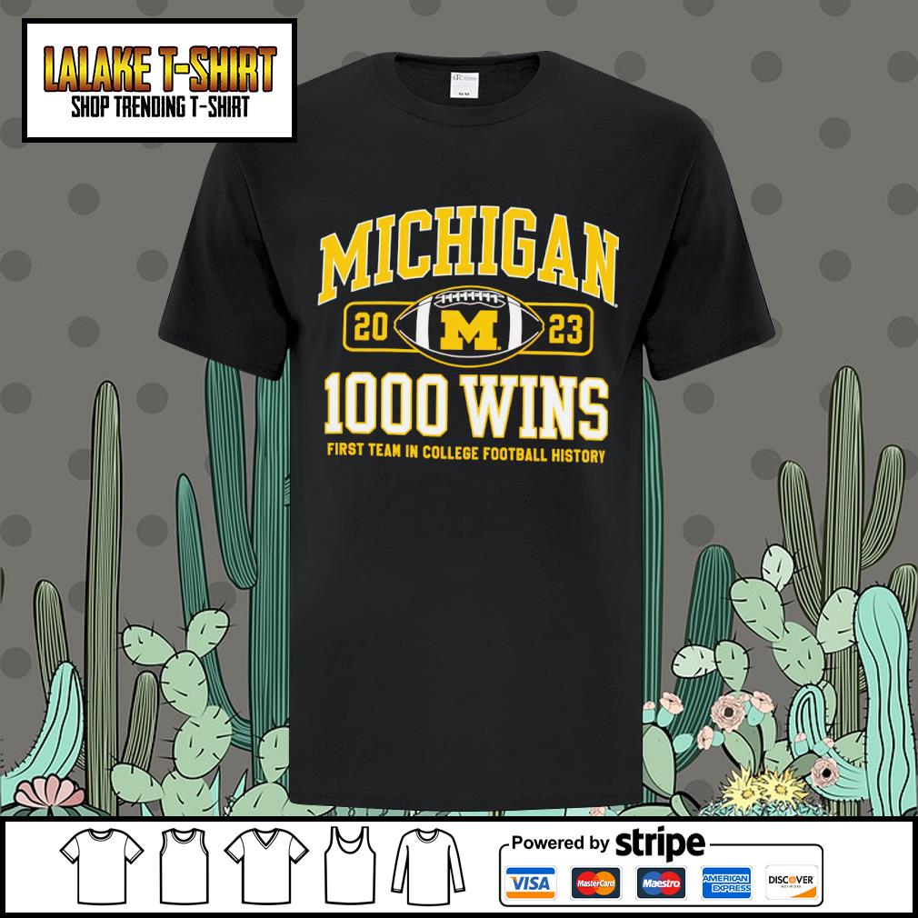 Dalatshirtstore michigan Wolverines Champion Football 1000 Wins shirt